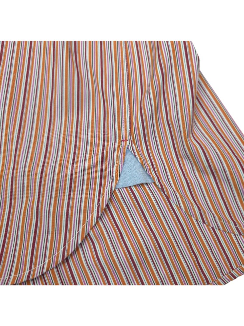 Tommy Hilfiger Mens Long Sleeve Striped Button-Up Shirt Large Cotton Multicolor - Picture 8 of 9